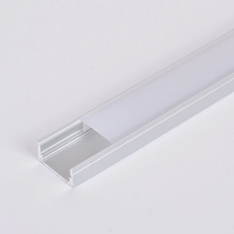 17*8mm aluminium profile for LED strip with PMMA cover
