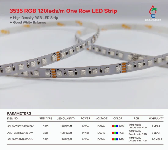 Striscia LED cambia colore SMD3535RGB, RGB flessibile