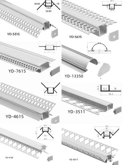 Profilo per illuminazione lineare Sky Profil in alluminio-LED-Profil senza cornice 91,69*51